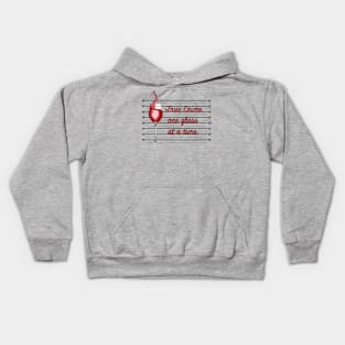 True Crime One Glass at a Time Kids Hoodie